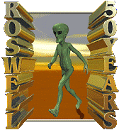 Aliens escaping from Rosewell Spiritual Base.